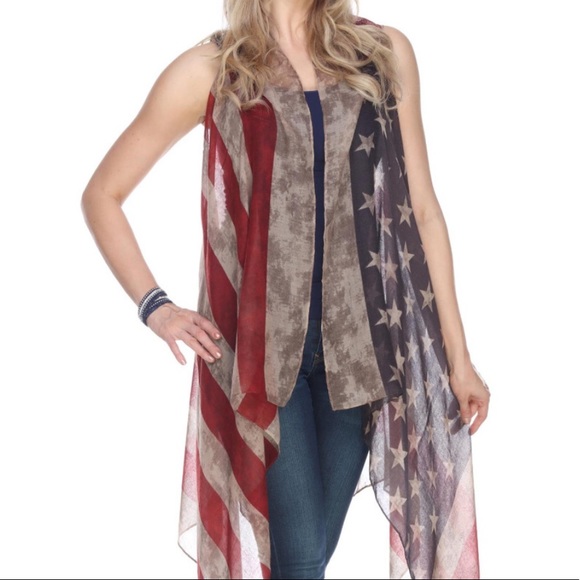 Tops - 🆕 Stars and Stripes Sheer Vest